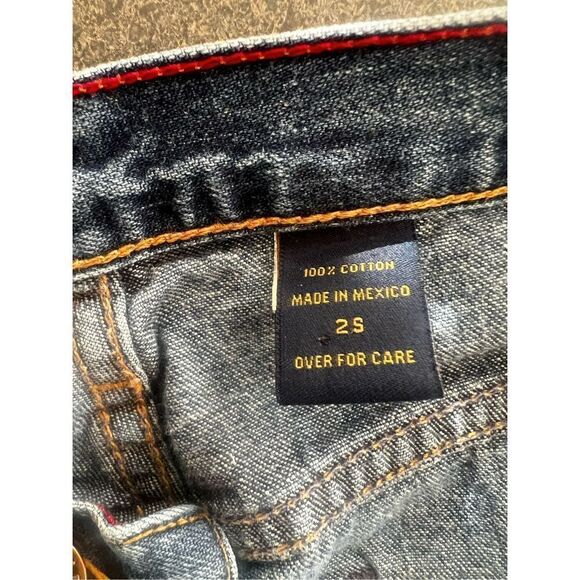 Abercrombie and Fitch  Flare Mid-rise Button Fly Denim Jeans size 2 - Picture 15 of 16